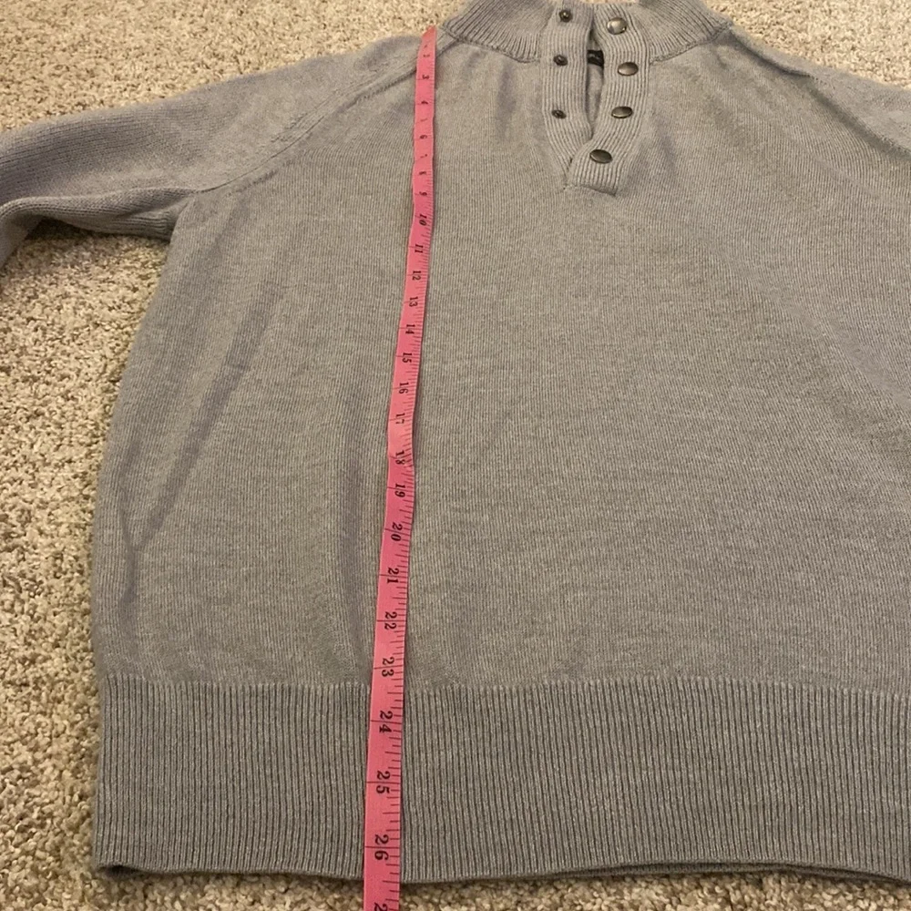 Banana Republic Merino Extra Fine Wool 1/4 Button Sweater